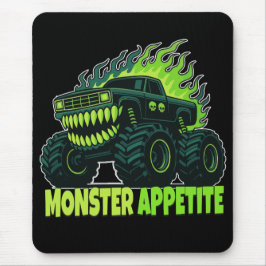 Monster Truck Horror Flame マウスパッド