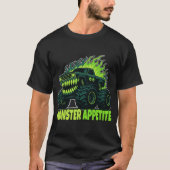 Monster Truck Horror Flame - Aggressive Creature Tシャツ (正面)