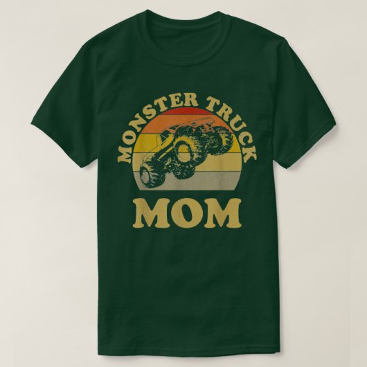 Monster Truck Mom Retro Vintage Monster Truck Tシャツ (デザイン正面)