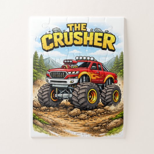 Monster Truck Puzzle for Kids  ジグソーパズル (縦)