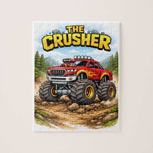 Monster Truck Puzzle for Kids ジグソーパズル (縦)