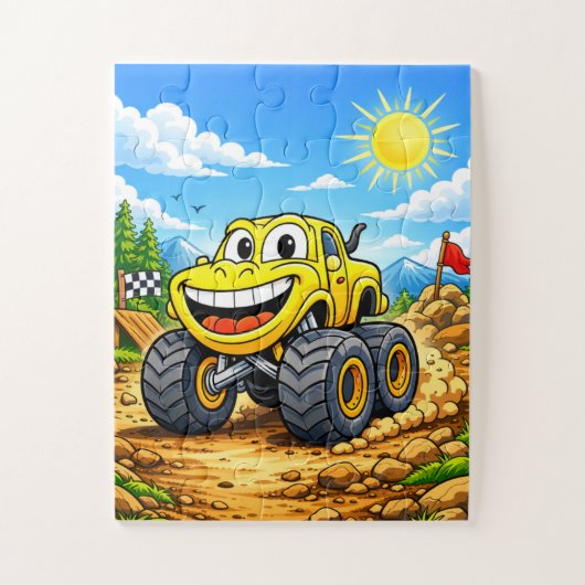 Monster Truck Puzzle for Kids Ages 3–5 ジグソーパズル (縦)