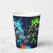 Monster Truck Shark Birthday Party Paper Cups 紙コップ (右)