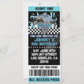 Monster Truck Shark Invite 招待状 (正面)