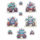 Monster Truck Stickers for Fun Play! シール (正面)