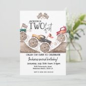 Monster Truck TWO FAST 2nd kids birthday 招待状 (スタンド正面)