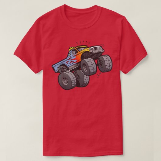 MONSTER TRUCK Wheelie Mono  Tシャツ (デザイン正面)