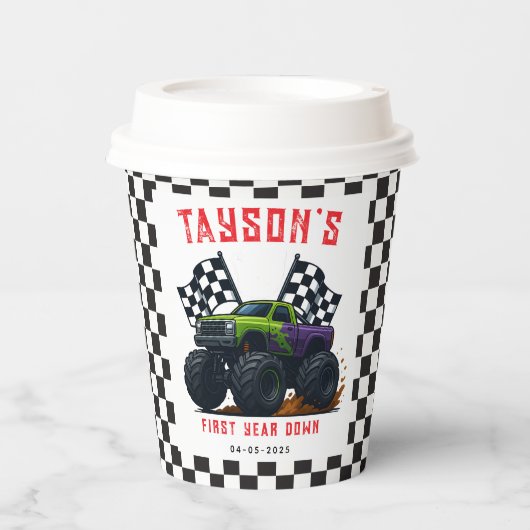 Monster Trucks 1st Birthday Party  紙コップ (正面)
