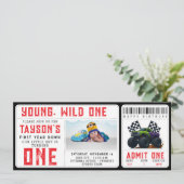Monster Trucks 1st Birthday Ticket Invitation 招待状 (スタンド正面)