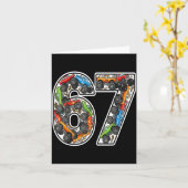 Monster Trucks 67 Meme Funny Design For Boys Kids  カード (黄色い花)