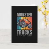 Monster Trucks Are My Jam Fan Quote カード (黄色い花)