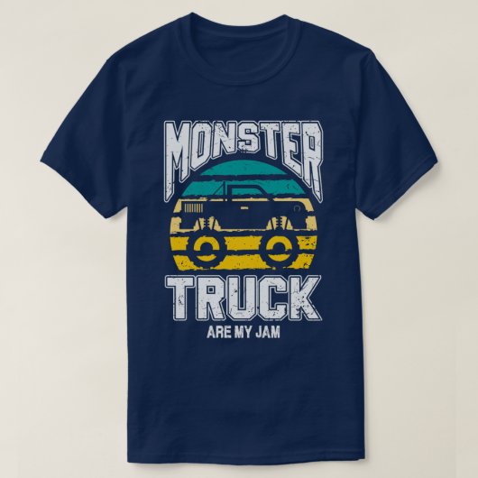 monster trucks are my jam toddler monster jam mons tシャツ (デザイン正面)