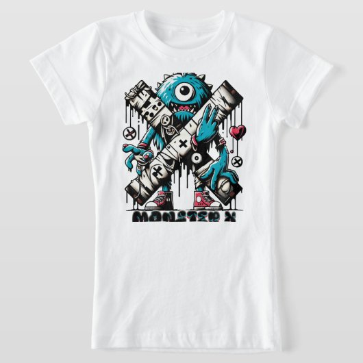 MONSTER X MODEL 001 Tシャツ (レイダウン)