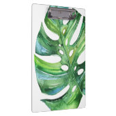 Monsteraの熱帯葉のクリップボード-水彩画の葉 クリップボード (右)