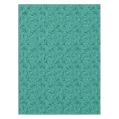 Monsteraの熱帯葉パターン テーブルクロス (正面)