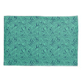 Monsteraの熱帯葉パターン 枕カバー (裏面-左)