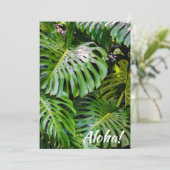 Monstera葉ガーデン，カウアイ，ハワイ 招待状 (スタンド正面)