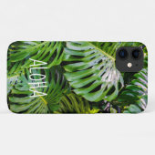 Monstera葉ガーデン，カウアイ，ハワイ Case-Mate iPhoneケース (裏面(横))