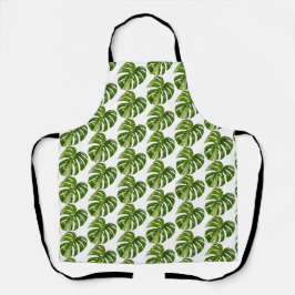 Monstera Albo Gardening Apron  Rare Houseplant Art エプロン