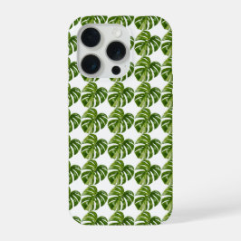 Monstera Albo Pattern iPhone Case — Tropical iPhone 15 Proケース