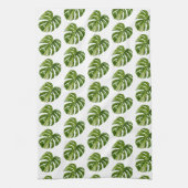 Monstera Albo Tropical Kitchen Decor キッチンタオル (縦)