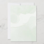 Monstera Bridal Shower Invitation Tropical Greener 招待状 (裏面)