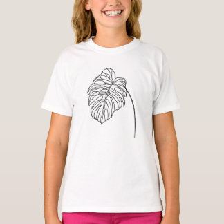Monstera Deliciosa Leaf Tシャツ