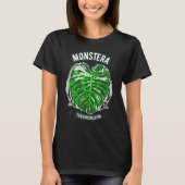 Monstera Deliciosa Thai Constellation Botany Botan Tシャツ (正面)