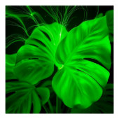 monstera deliciosa wall art ポスター (正面)