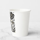 Monstera Fern Minimalist Botanical Art 紙コップ (左)