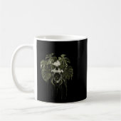 Monstera Funny Skull Plant Lover Nge Gardener Wome コーヒーマグカップ (左)