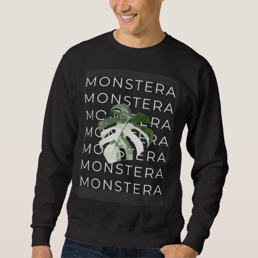 Monstera Houseplant スウェットシャツ (正面)