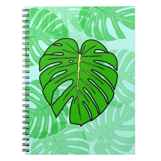Monstera Leaf ノートブック (正面)