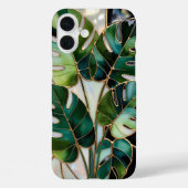 Monstera Leaf Aesthetic Phone Case Green Case-Mate iPhoneケース (裏面)