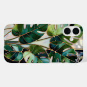 Monstera Leaf Aesthetic Phone Case Green Case-Mate iPhoneケース (裏面 (横))