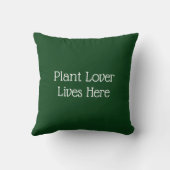 Monstera Leaf Botanical Plant Lover Lives Here クッション (裏面)