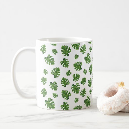 Monstera Leaf Coffee Mug コーヒーマグカップ (ドーナツ)