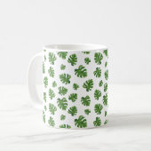 Monstera Leaf Coffee Mug コーヒーマグカップ (正面左)