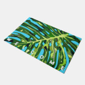 Monstera Leaf Doormat – ようこそ ドアマット (アングル)