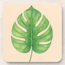 Monstera Leaf Gold Design.  コースター