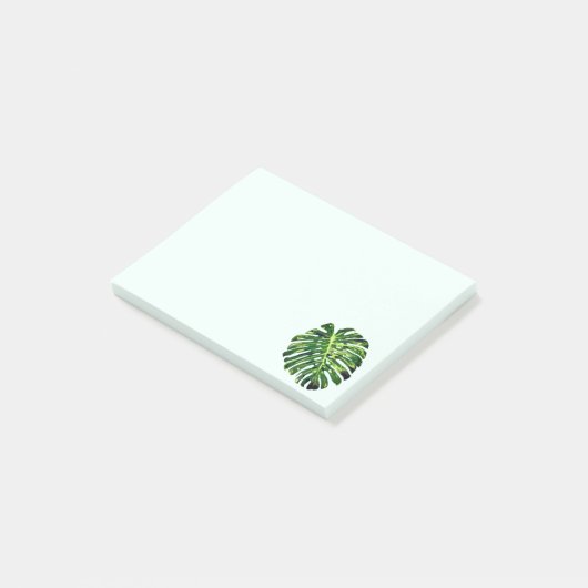 Monstera Leaf Itノート ポストイット (アングル)