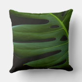 Monstera Leaf up close and personal クッション (裏面)