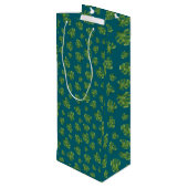 Monstera Leaf Wine Gift Bag ワインギフトバッグ (裏面アングル)