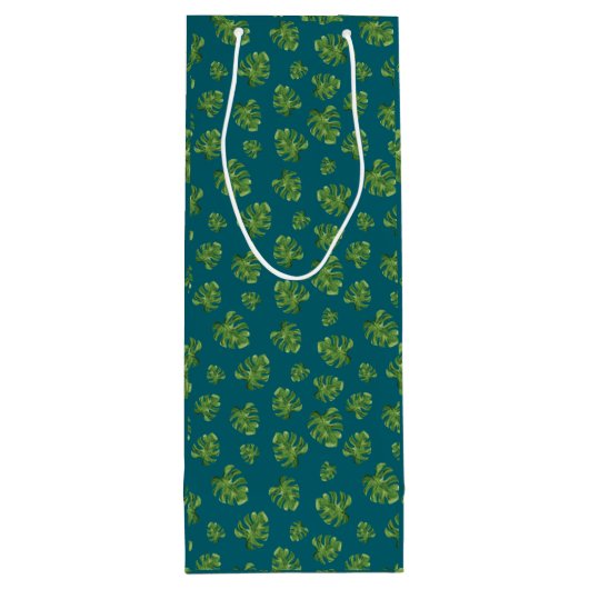 Monstera Leaf Wine Gift Bag ワインギフトバッグ (裏面)