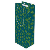 Monstera Leaf Wine Gift Bag ワインギフトバッグ (正面アングル)