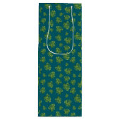 Monstera Leaf Wine Gift Bag ワインギフトバッグ (正面)