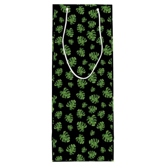 Monstera Leaf Wine Gift Bag ワインギフトバッグ (裏面)