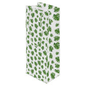 Monstera Leaf Wine Gift Bag ワインギフトバッグ (裏面アングル)