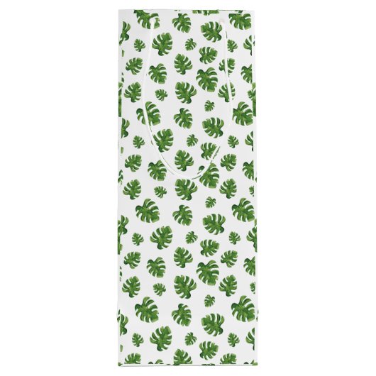 Monstera Leaf Wine Gift Bag ワインギフトバッグ (裏面)