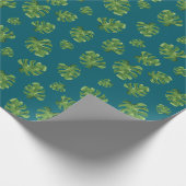 Monstera Leaf Wrapping Paper 30 in x 6 ft ラッピングペーパー (角)